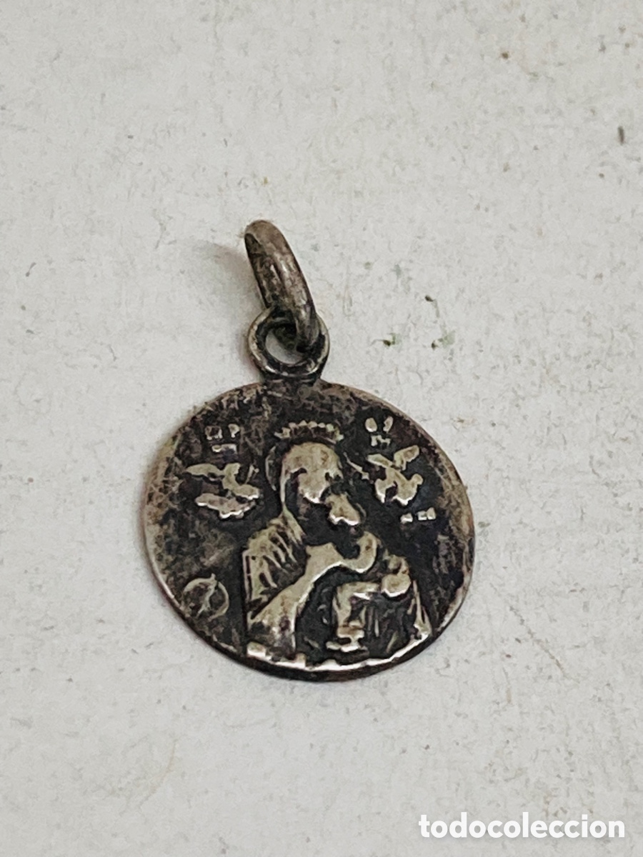 Antig&uuml;edades: Medalla de plata religiosa - Foto 1