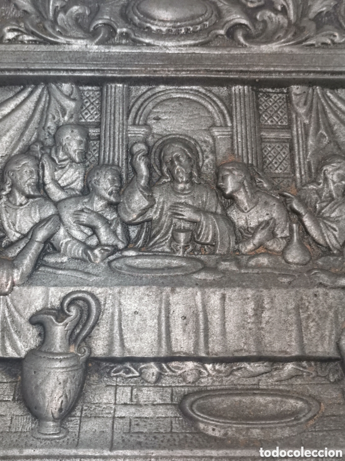 Antig&uuml;edades: Sagrada Cena aluminio - Foto 4