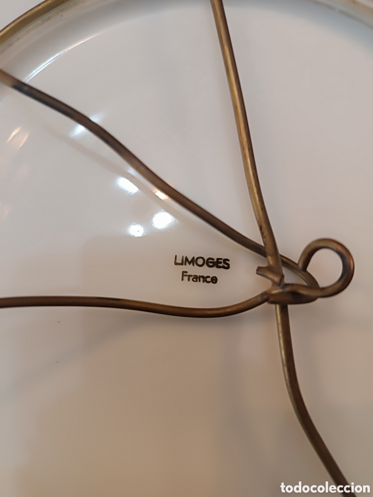 Antig&uuml;edades: Plato Limoges Francia - Foto 2