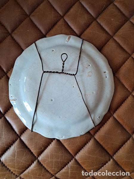 Antig&uuml;edades: PLATO DE ALCORA - RAMILLETE, S. XIX - Foto 5