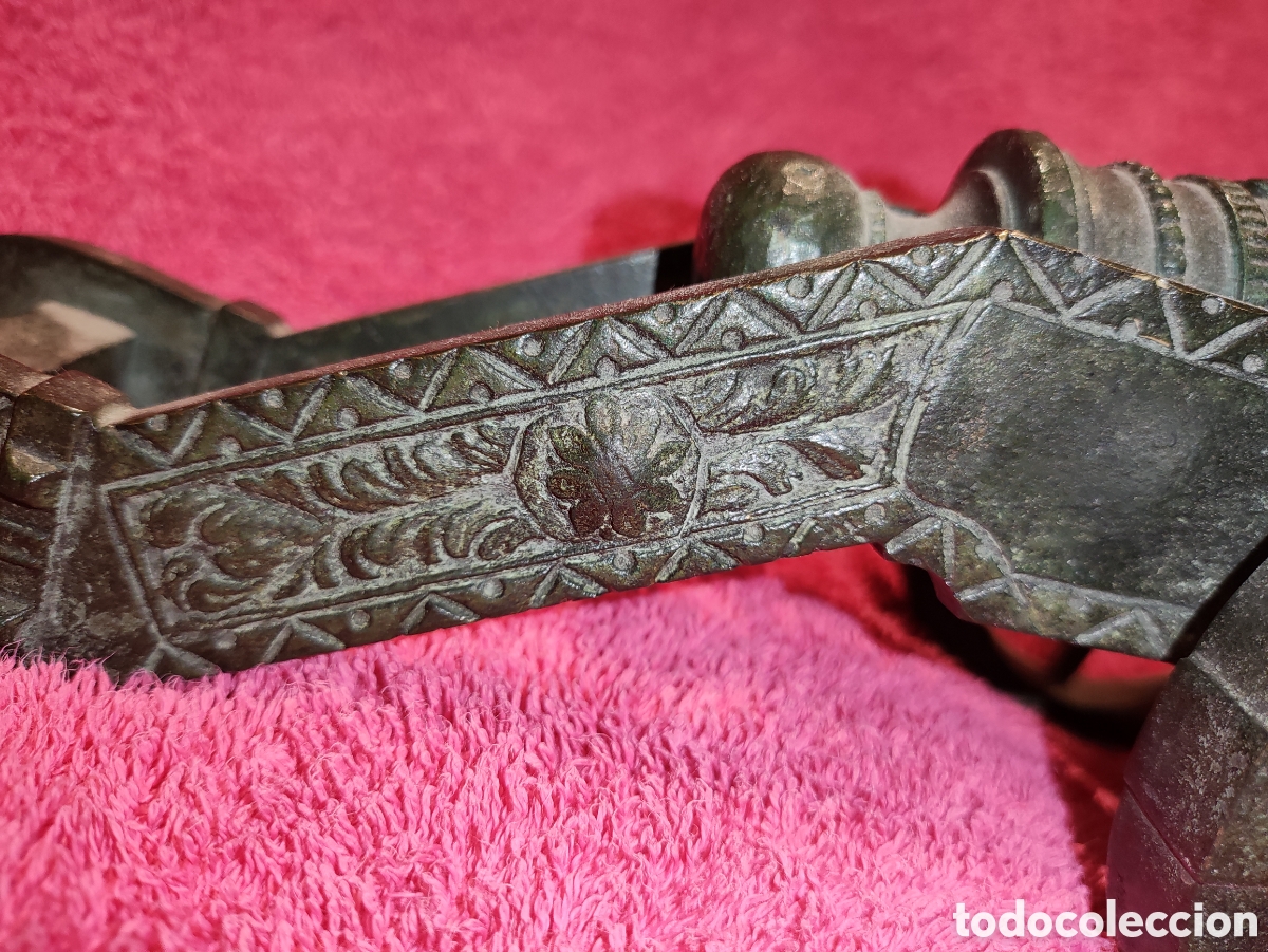 Antig&uuml;edades: CA&Ntilde;&Oacute;N ANTIGUO BRONCE PAVONADO - Foto 4