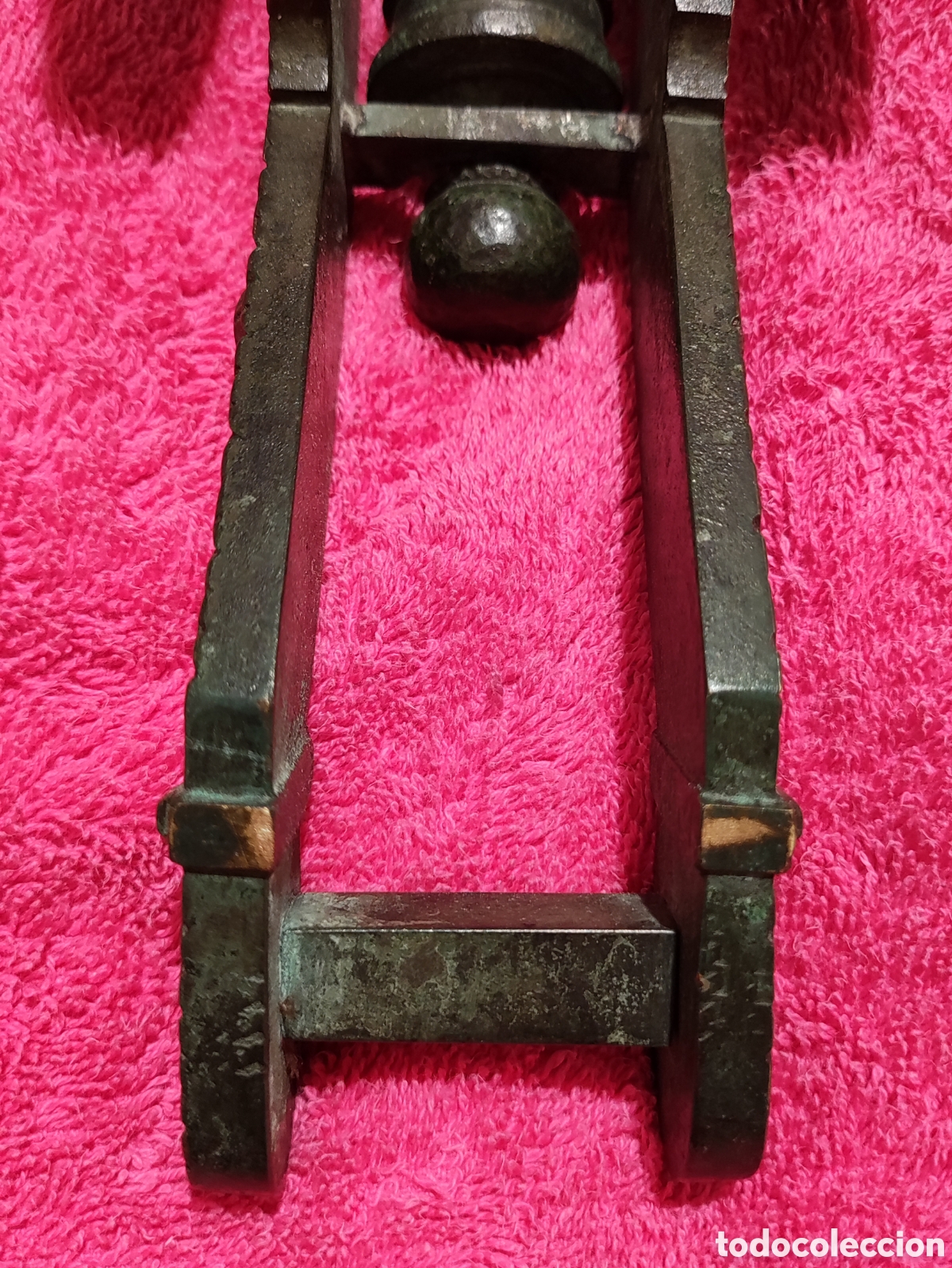 Antig&uuml;edades: CA&Ntilde;&Oacute;N ANTIGUO BRONCE PAVONADO - Foto 5
