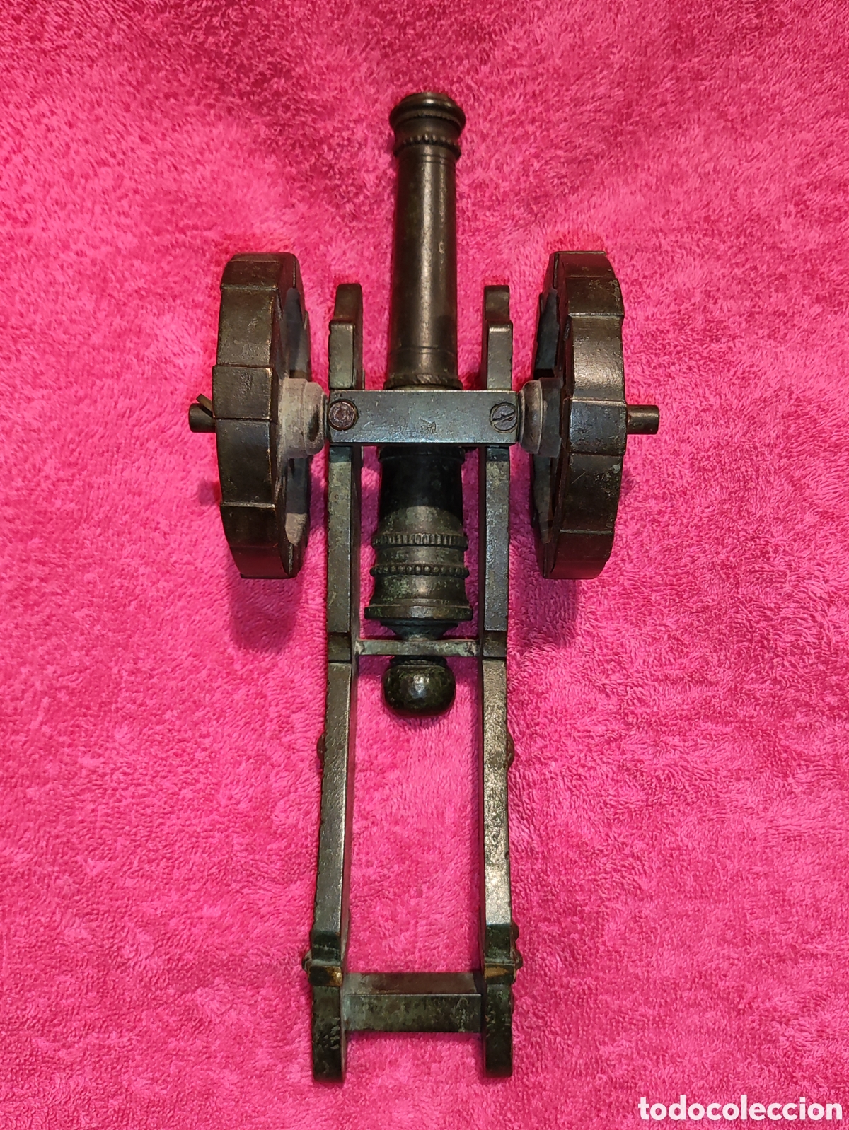 Antig&uuml;edades: CA&Ntilde;&Oacute;N ANTIGUO BRONCE PAVONADO - Foto 6