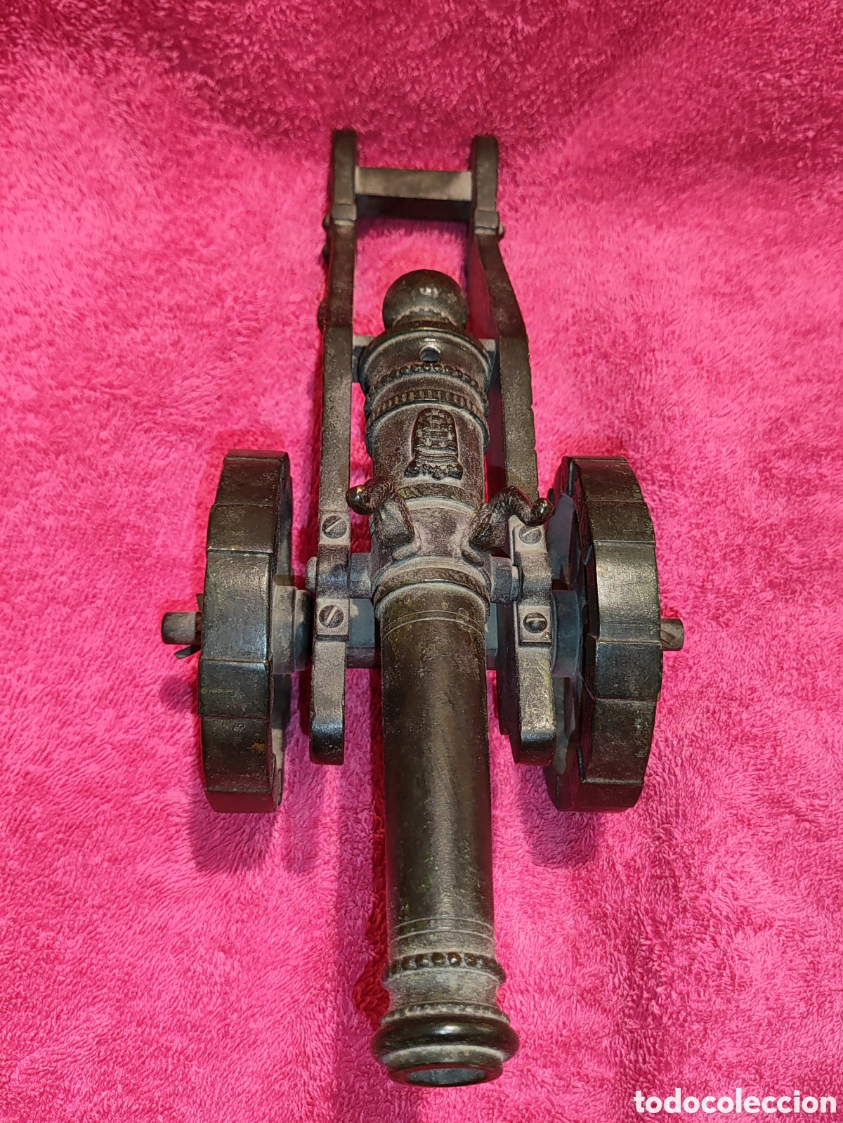 Antig&uuml;edades: CA&Ntilde;&Oacute;N ANTIGUO BRONCE PAVONADO - Foto 7
