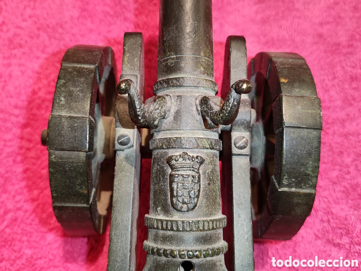 Antig&uuml;edades: CA&Ntilde;&Oacute;N ANTIGUO BRONCE PAVONADO - Foto 10