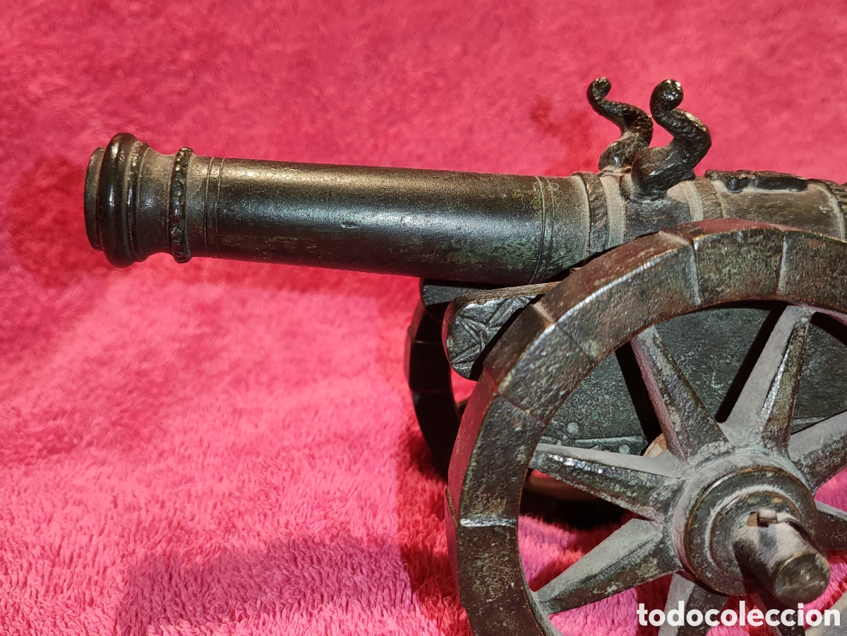 Antig&uuml;edades: CA&Ntilde;&Oacute;N ANTIGUO BRONCE PAVONADO - Foto 11