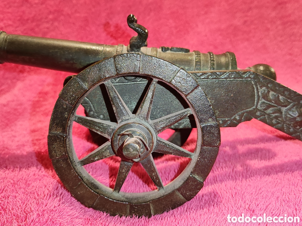 Antig&uuml;edades: CA&Ntilde;&Oacute;N ANTIGUO BRONCE PAVONADO - Foto 14