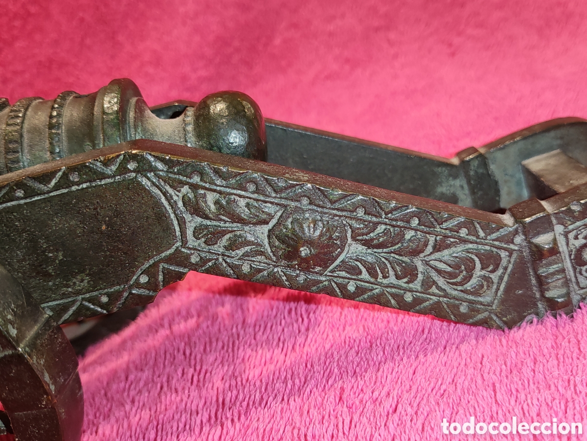 Antig&uuml;edades: CA&Ntilde;&Oacute;N ANTIGUO BRONCE PAVONADO - Foto 16