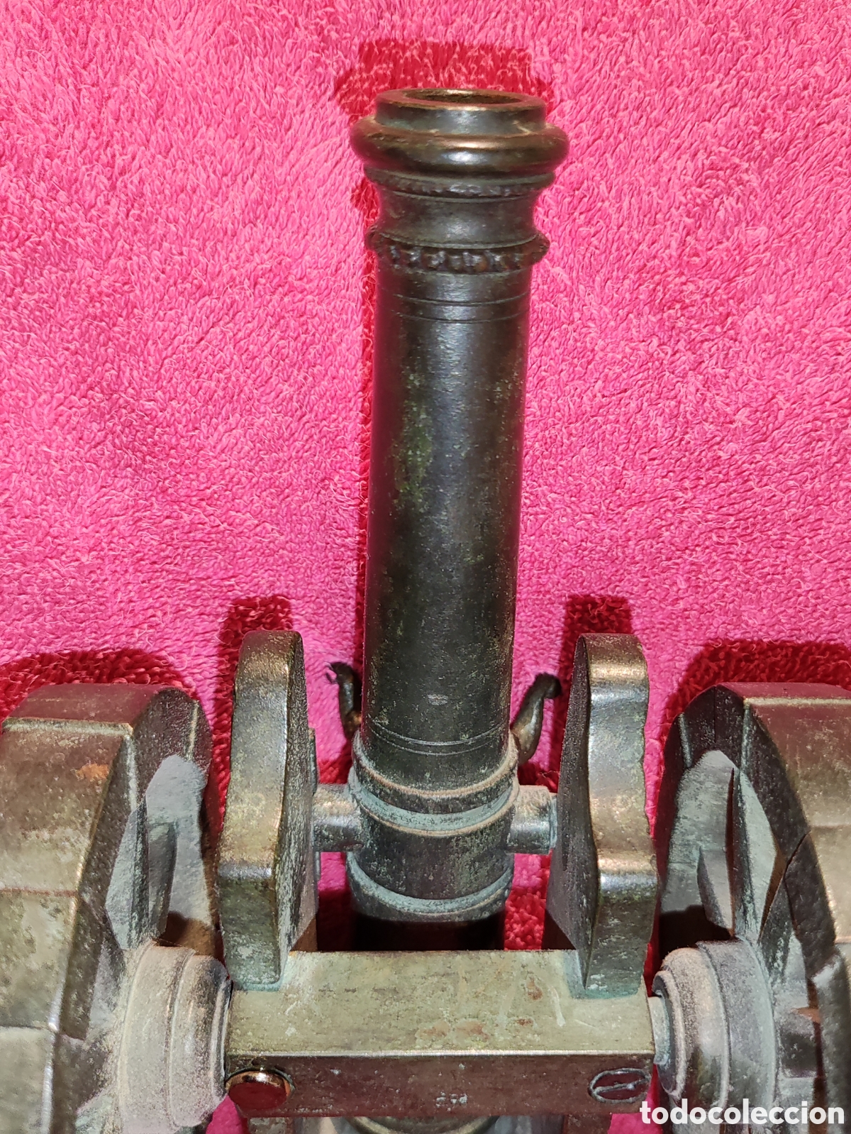 Antig&uuml;edades: CA&Ntilde;&Oacute;N ANTIGUO BRONCE PAVONADO - Foto 19