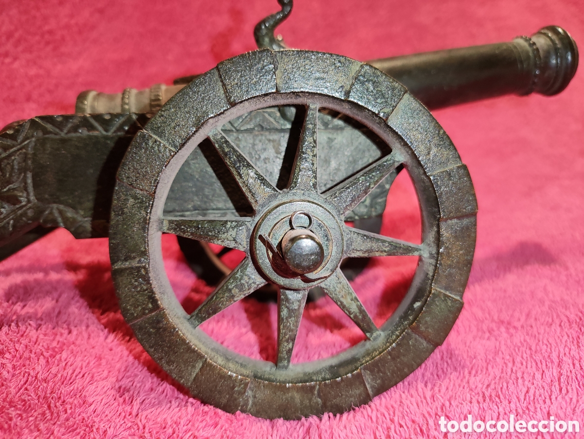 Antig&uuml;edades: CA&Ntilde;&Oacute;N ANTIGUO BRONCE PAVONADO - Foto 2