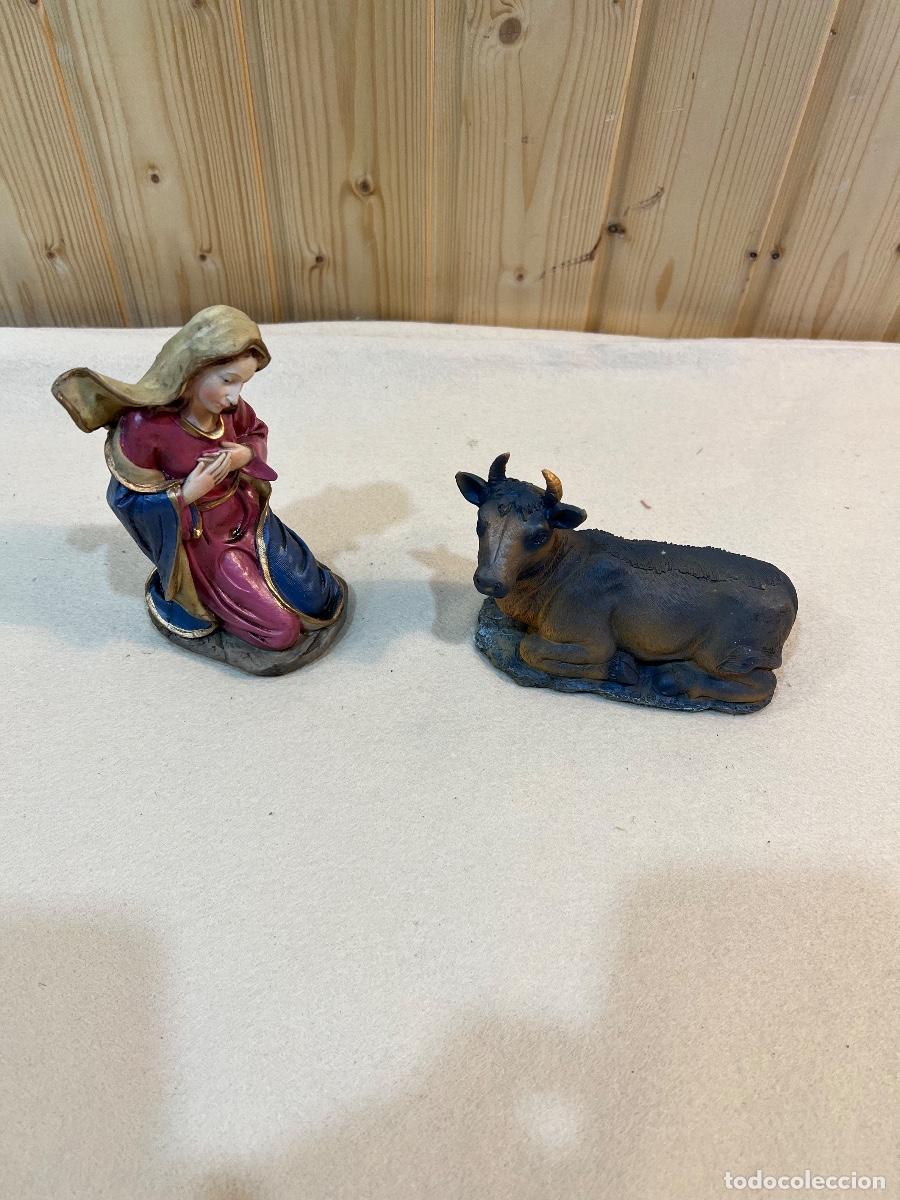 Antig&uuml;edades: FIGURAS VIRGEN Y BUEY - Foto 2