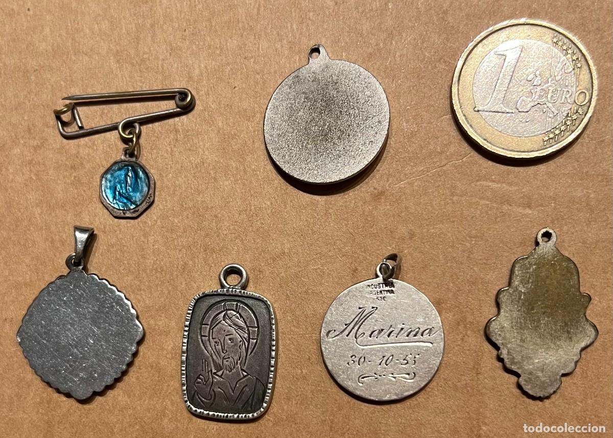 Antig&uuml;edades: Lote de medallas religiosas - Foto 2