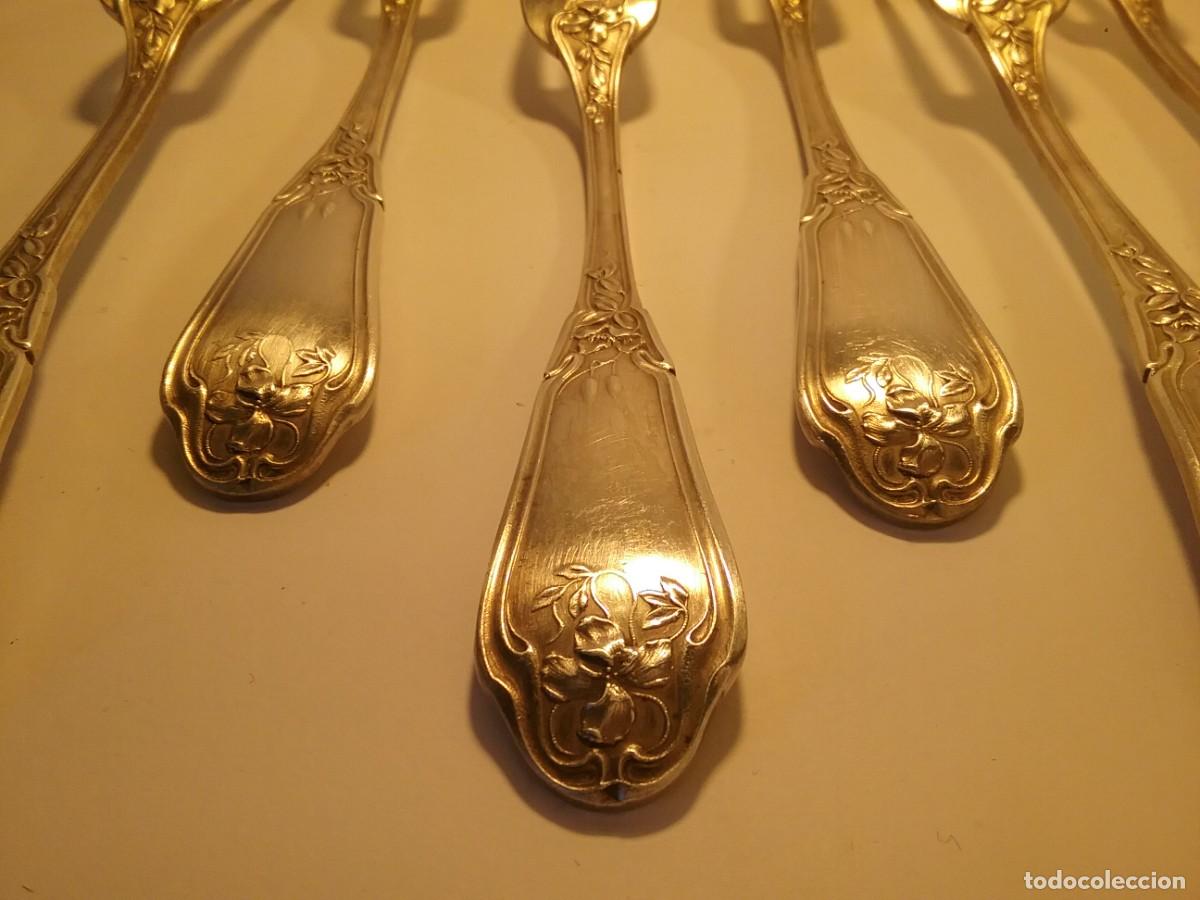 Antig&uuml;edades: 12 CUBIERTOS ARTNOUVEAU - Foto 3