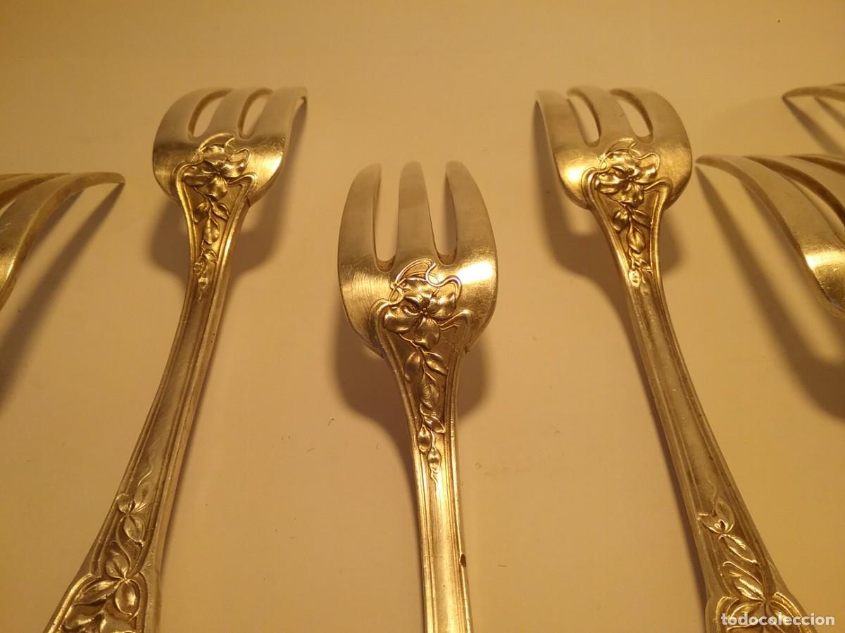 Antig&uuml;edades: 12 CUBIERTOS ARTNOUVEAU - Foto 7
