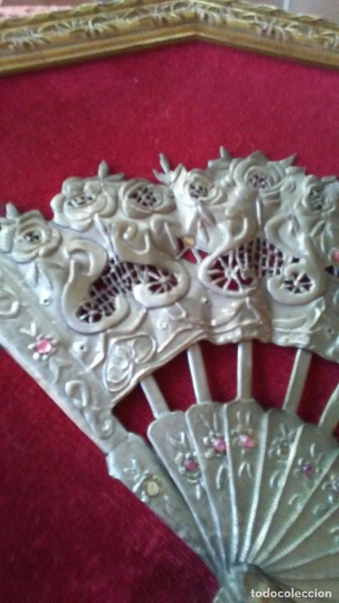 Antig&uuml;edades: 2 ABANICOS ENMARCADOS ESTA&Ntilde;O - Foto 14