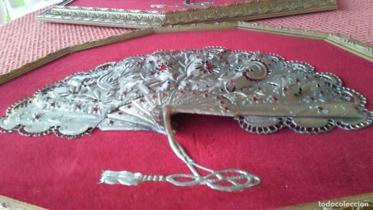 Antig&uuml;edades: 2 ABANICOS ENMARCADOS ESTA&Ntilde;O - Foto 17