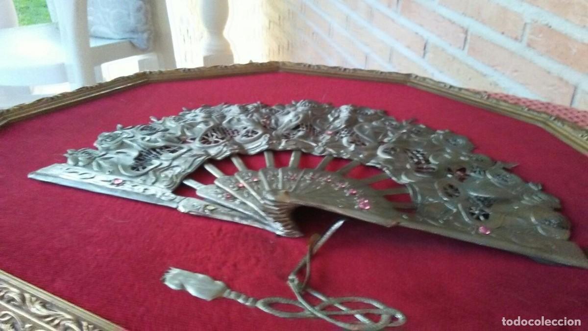 Antig&uuml;edades: 2 ABANICOS ENMARCADOS ESTA&Ntilde;O - Foto 19