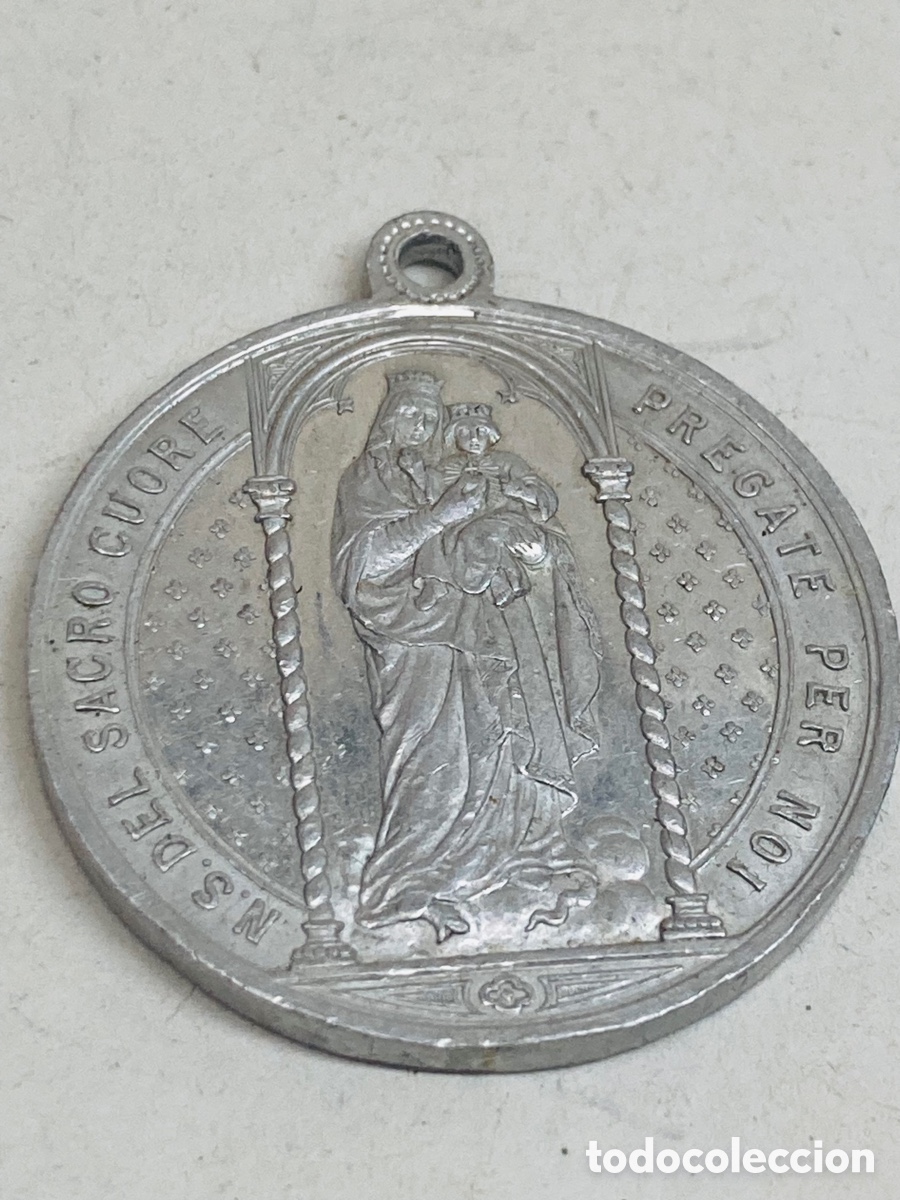Antig&uuml;edades: Medalla religiosa met&aacute;lica - Foto 1