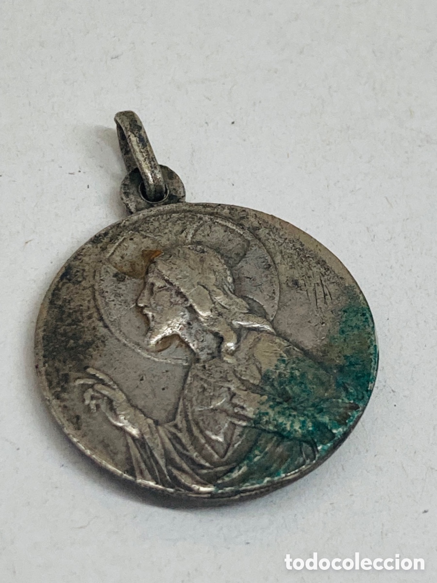 Antig&uuml;edades: Medalla religiosa met&aacute;lica - Foto 2