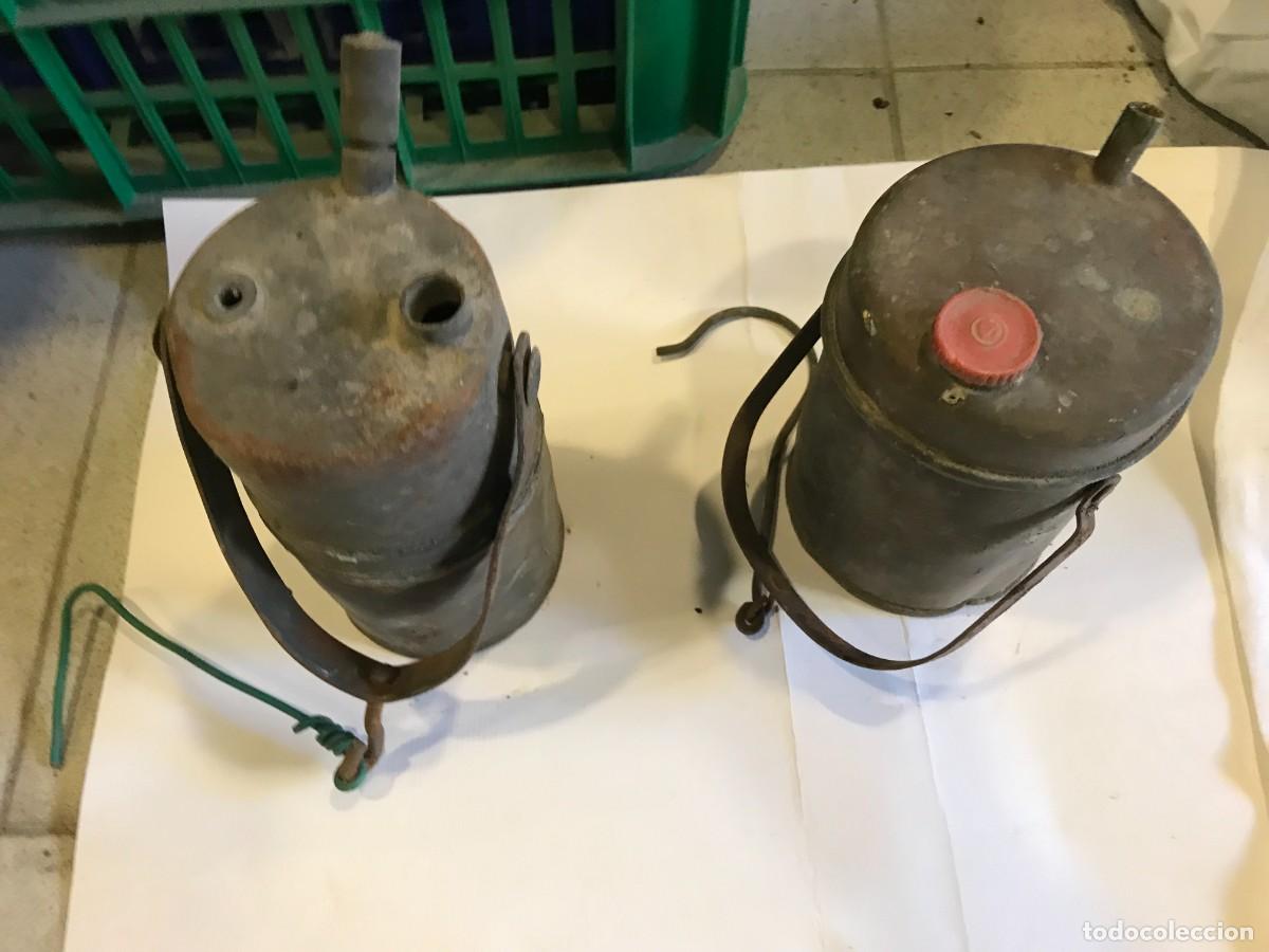 Antig&uuml;edades: DOS LAMAPARAS DE CARBURO - Foto 5