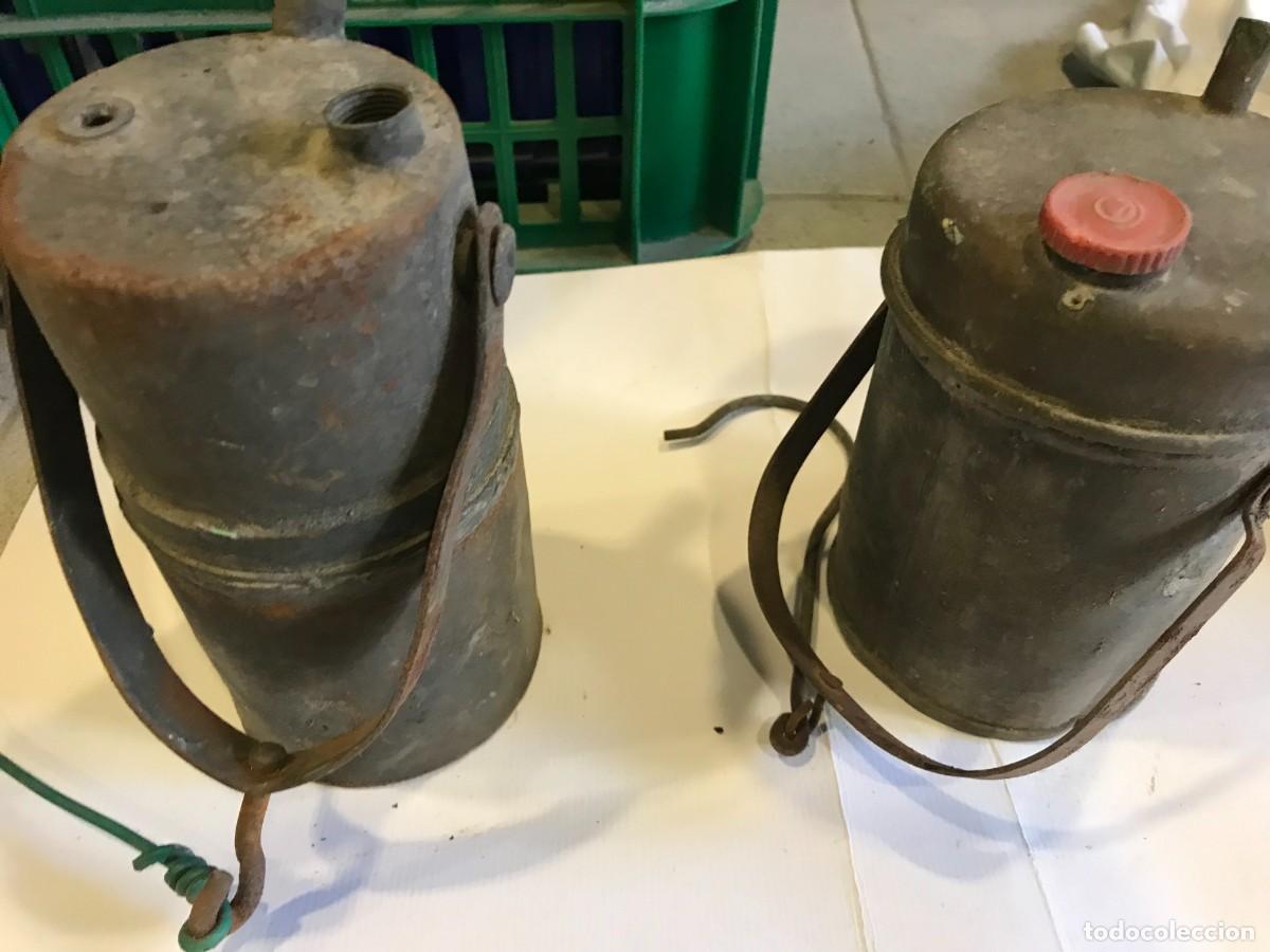 Antig&uuml;edades: DOS LAMAPARAS DE CARBURO - Foto 6