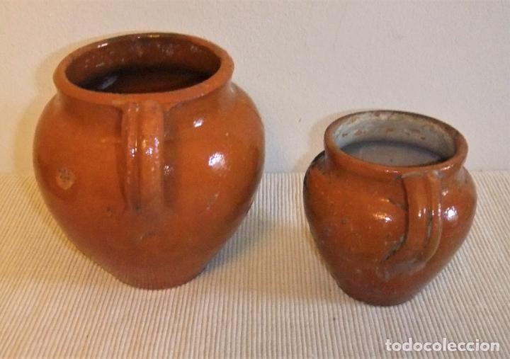Antig&uuml;edades: 2 ANTIGUAS JARRAS DE BARRO COCIDO - Foto 7