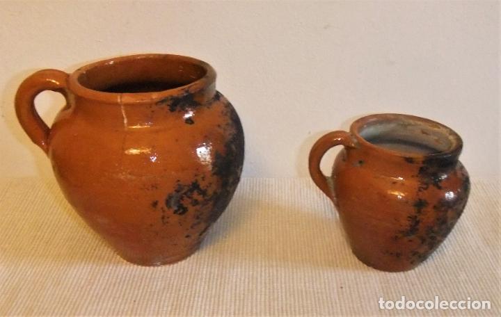 Antig&uuml;edades: 2 ANTIGUAS JARRAS DE BARRO COCIDO - Foto 9