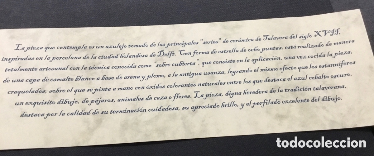 Antig&uuml;edades: Azulejo artesanal Talavera - Foto 4