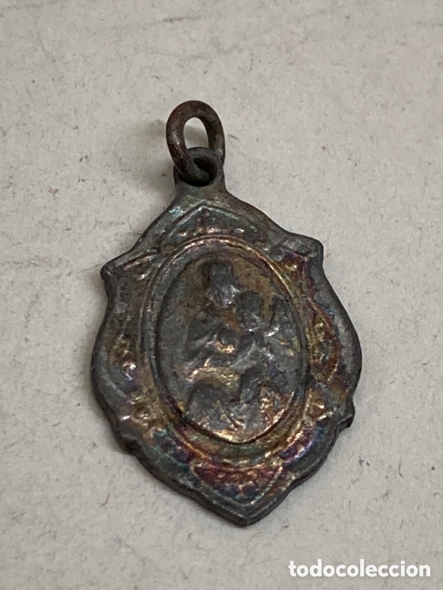 Antig&uuml;edades: Medalla religiosa met&aacute;lica - Foto 1