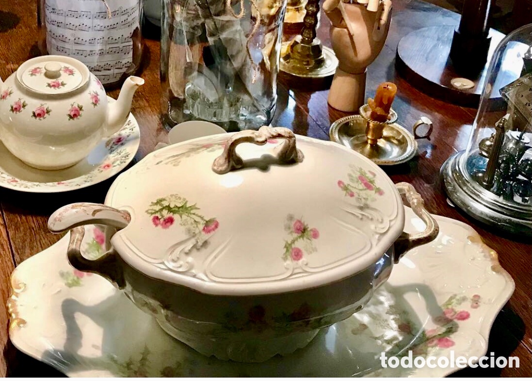 Antig&uuml;edades: Gran Sopera de Limoges Ffs. XIX - Foto 11