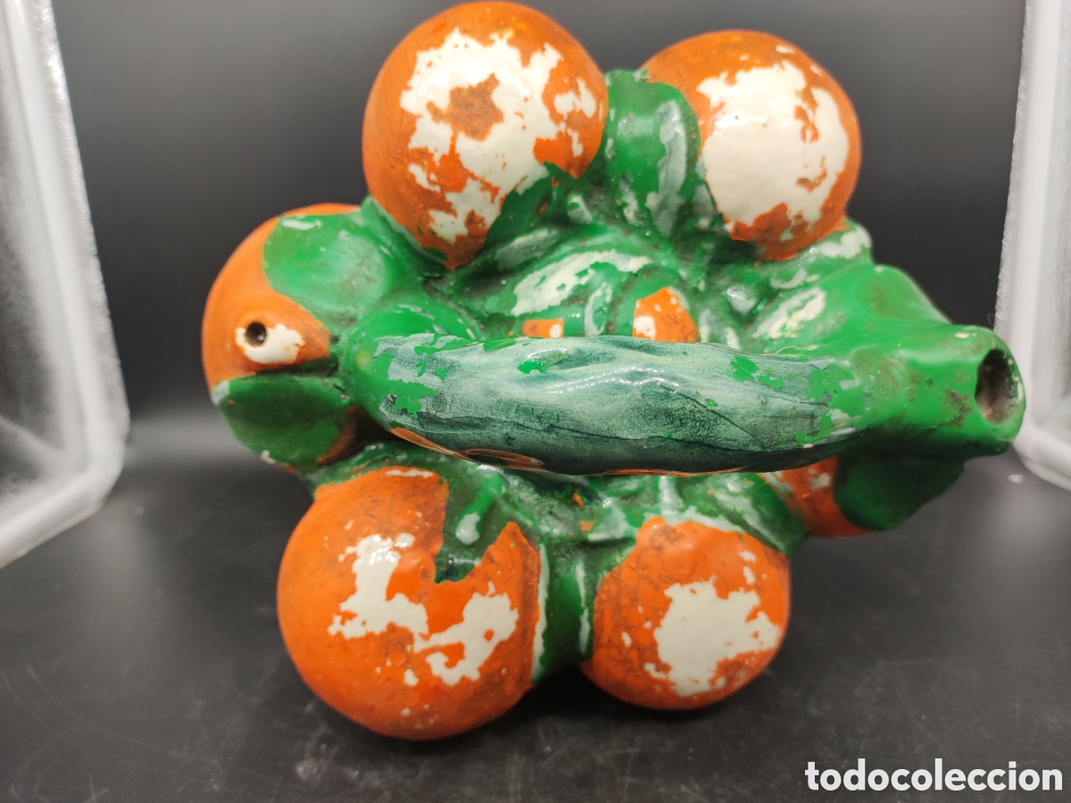 Antig&uuml;edades: Botijo cer&aacute;mica naranjas - Foto 6