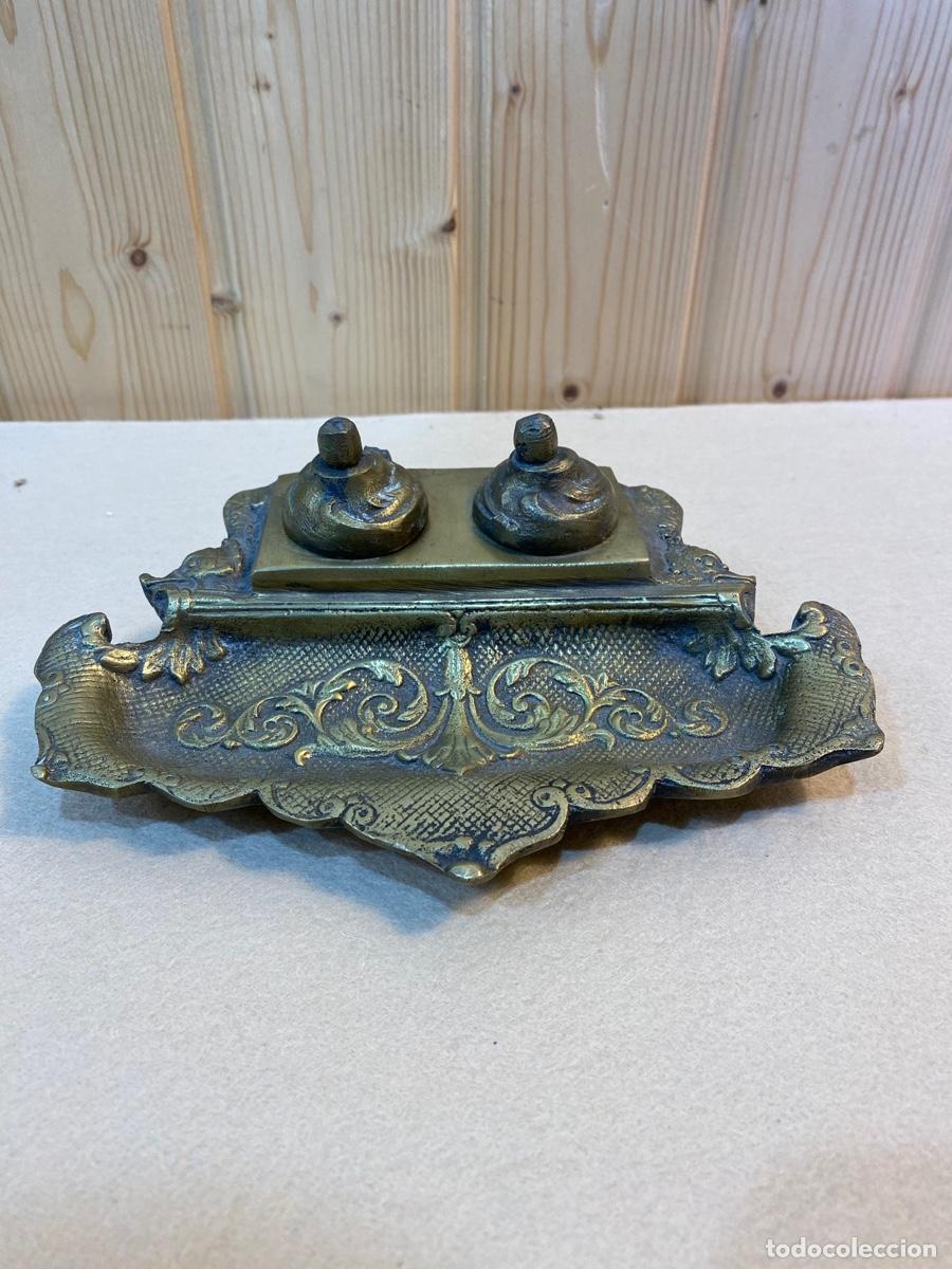 Antig&uuml;edades: ESCRIBANIA DE BRONCE - Foto 1