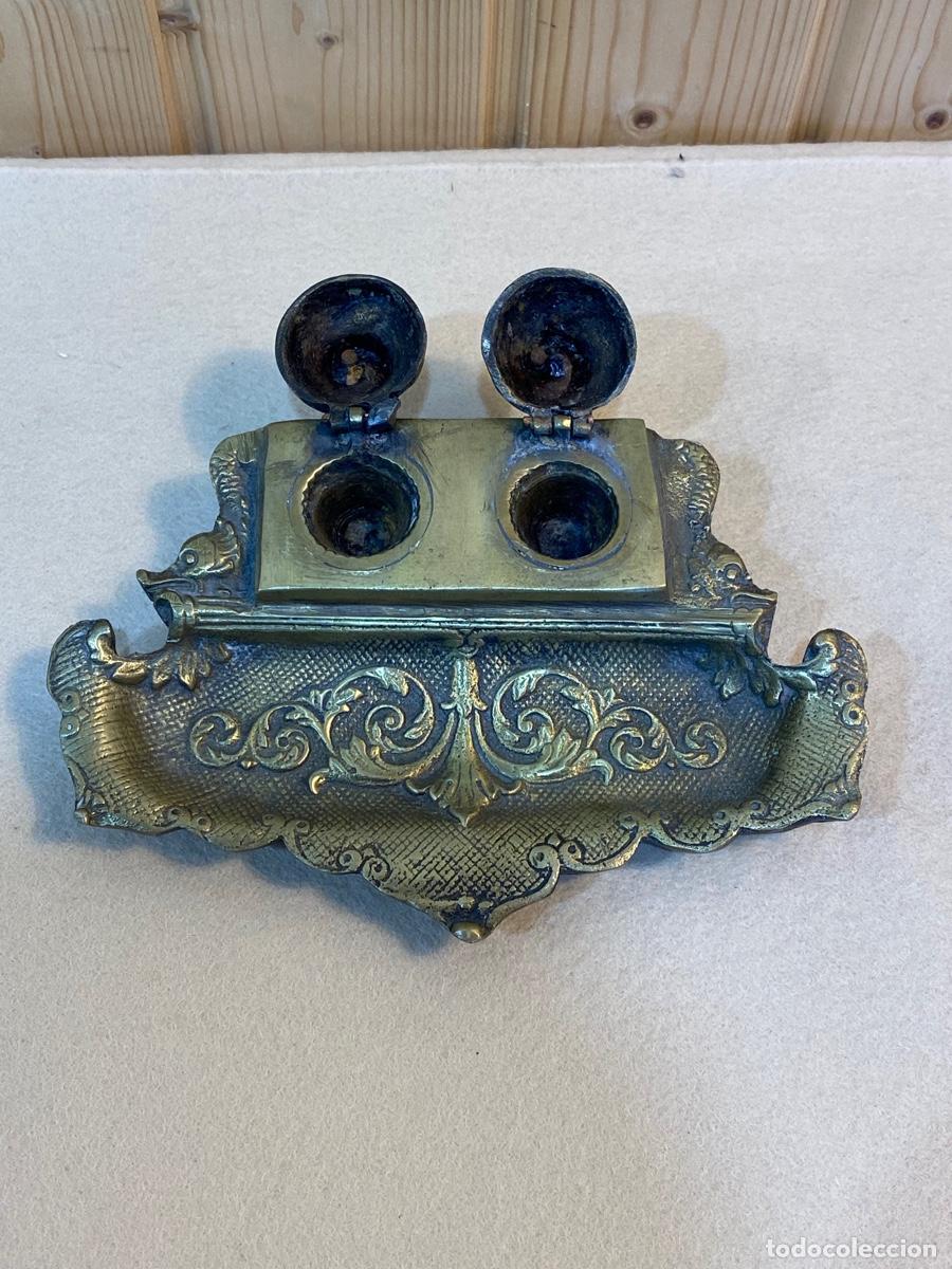 Antig&uuml;edades: ESCRIBANIA DE BRONCE - Foto 3
