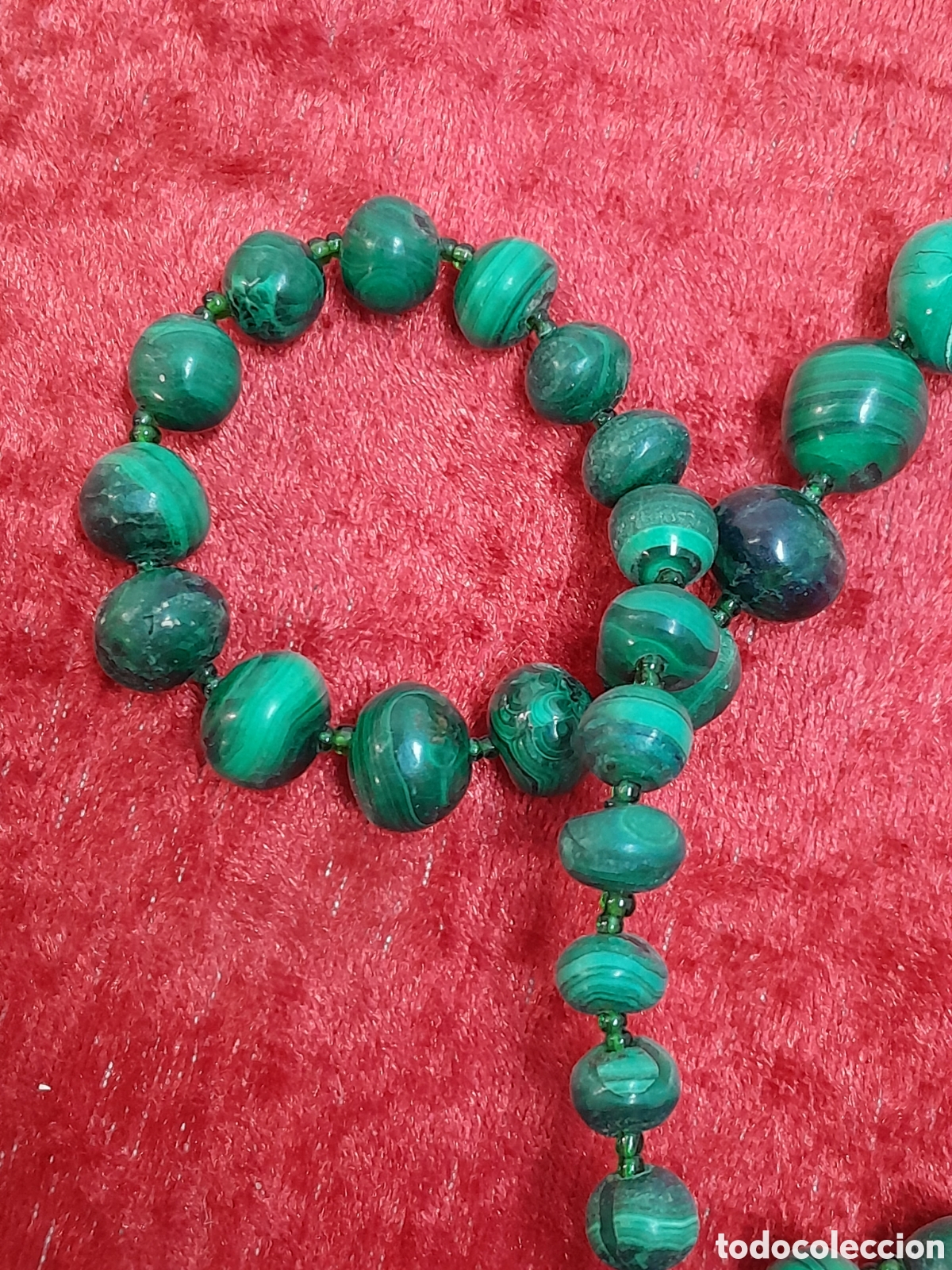 Antig&uuml;edades: JOY-2377. COLLAR DE MALAQUITA. - Foto 4