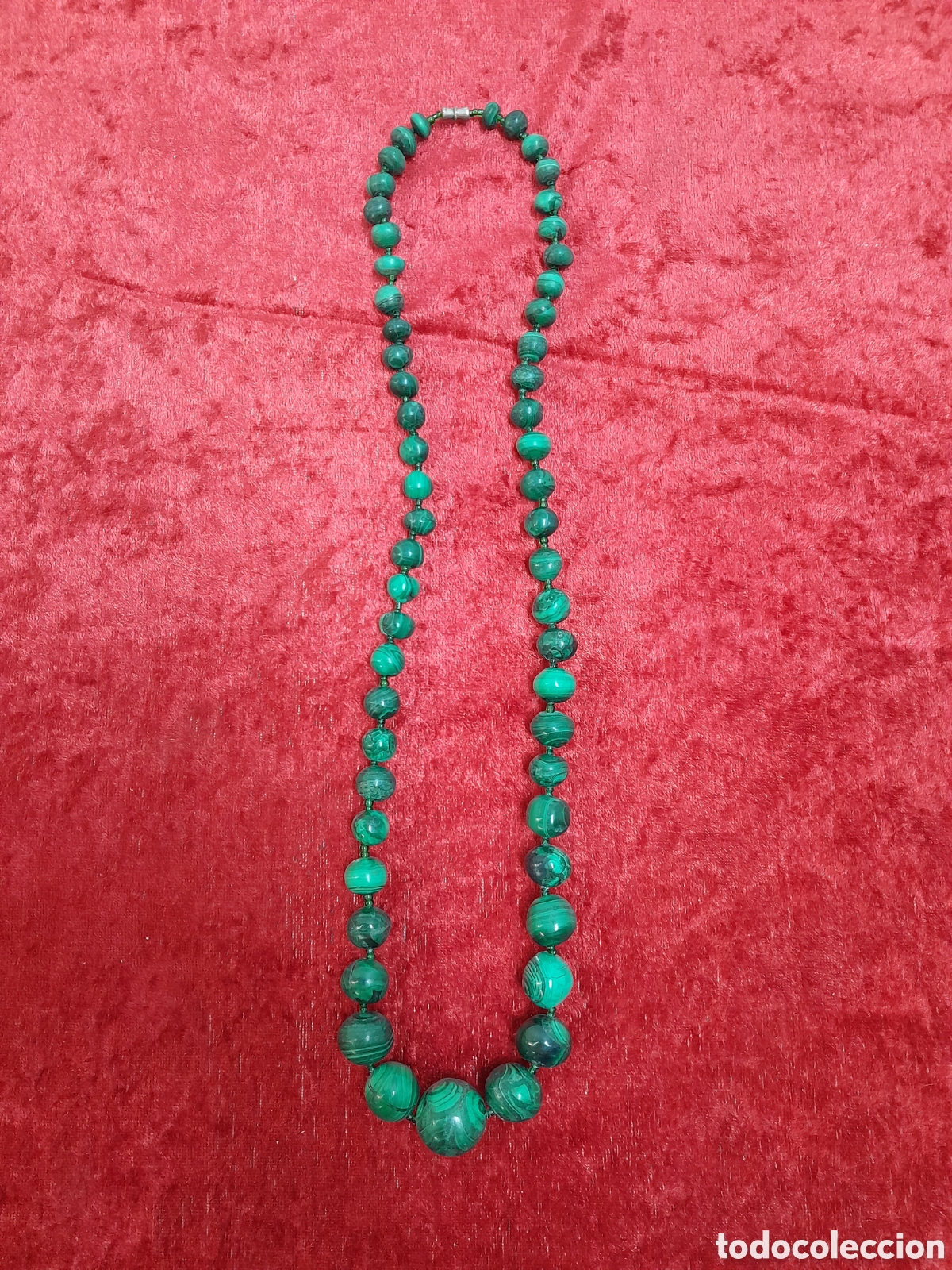 Antig&uuml;edades: JOY-2377. COLLAR DE MALAQUITA. - Foto 1