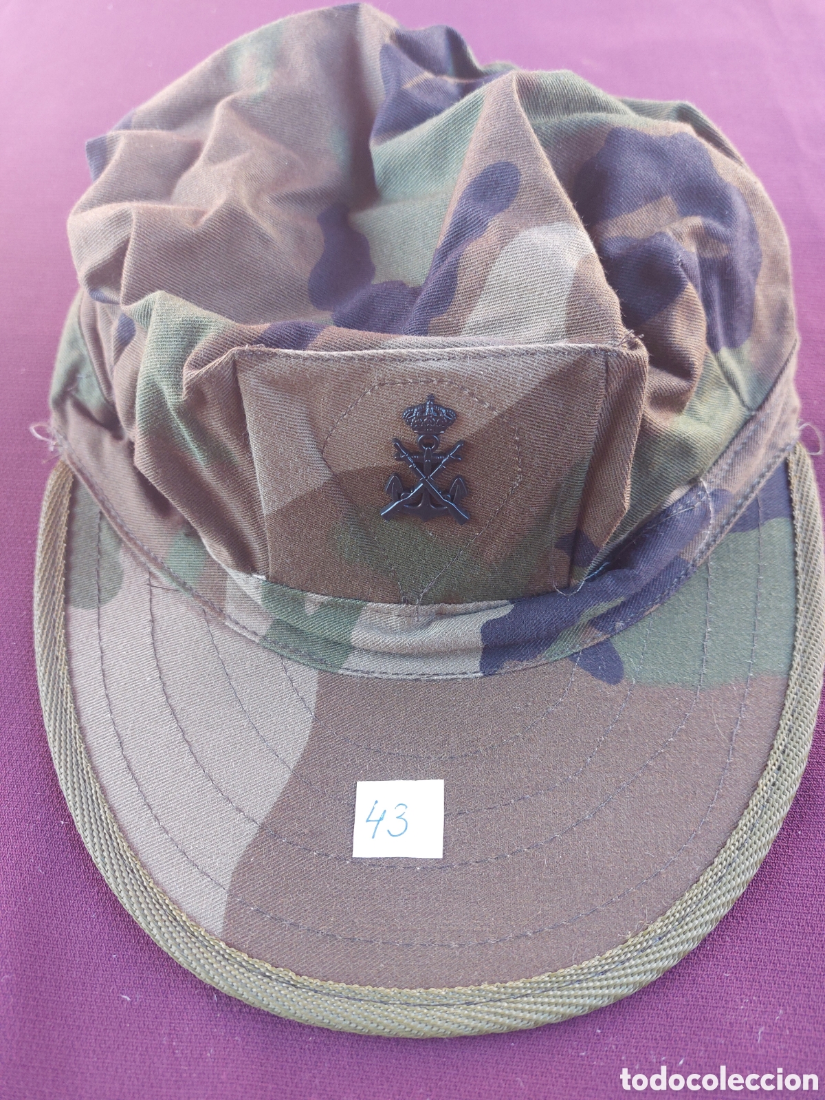 Antig&uuml;edades: Gorra de faena de infanteria de marina - Foto 1