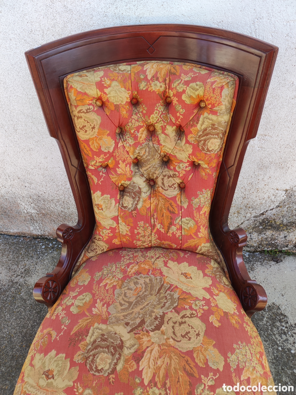 Antig&uuml;edades: Sill&oacute;n dama caoba - Foto 2