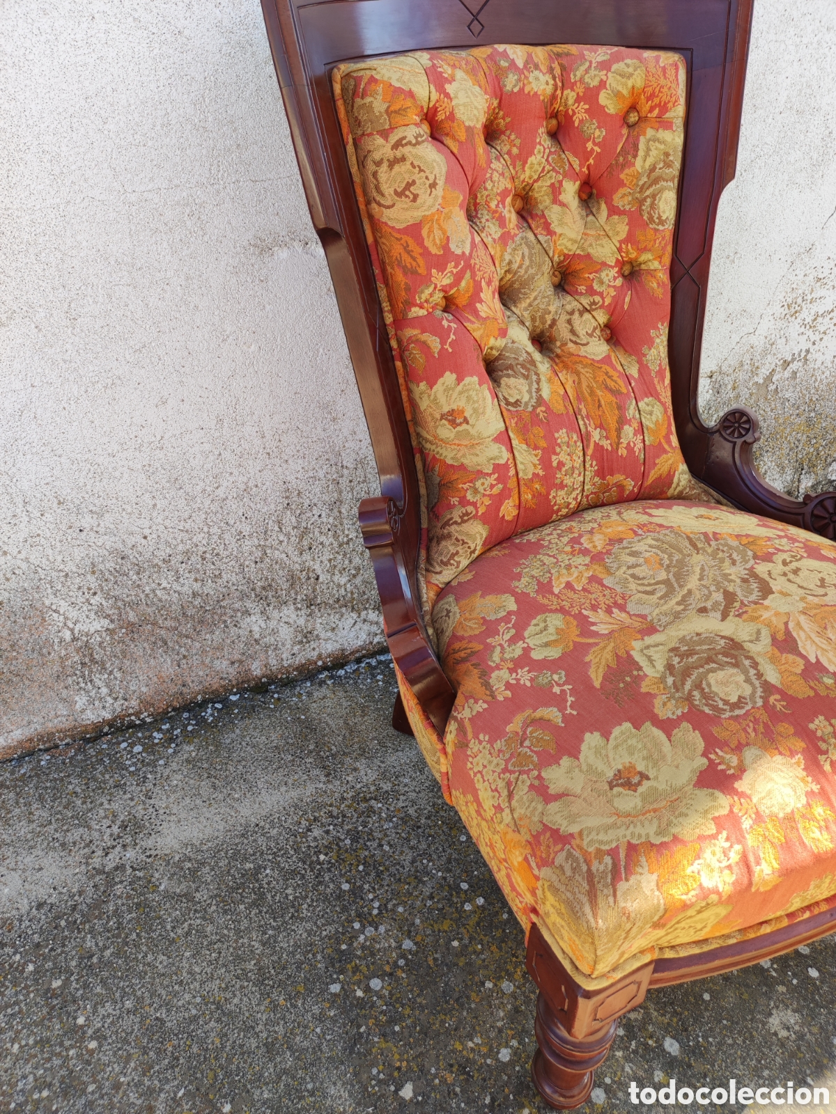 Antig&uuml;edades: Sill&oacute;n dama caoba - Foto 3