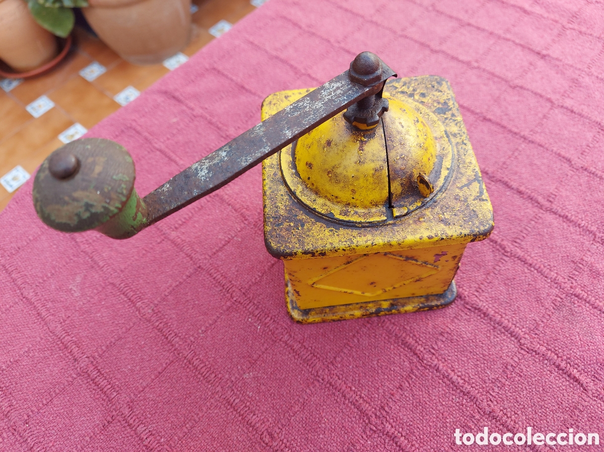Antig&uuml;edades: MOLINILLO DE CAFE ELMA AMARILLO ANTIGUO - Foto 7