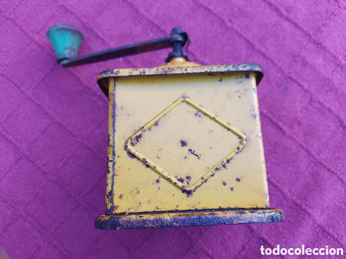 Antig&uuml;edades: MOLINILLO DE CAFE ELMA AMARILLO ANTIGUO - Foto 8