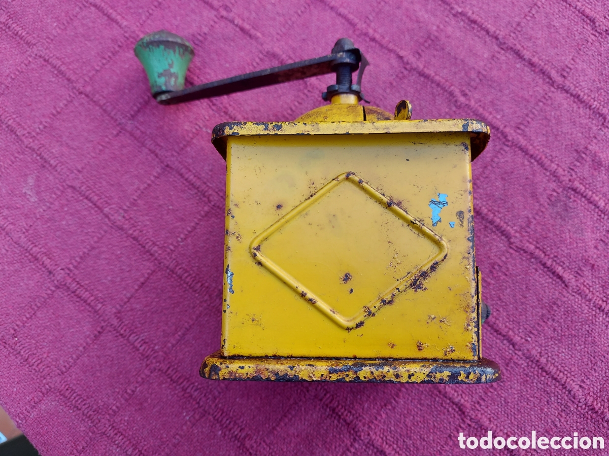 Antig&uuml;edades: MOLINILLO DE CAFE ELMA AMARILLO ANTIGUO - Foto 9