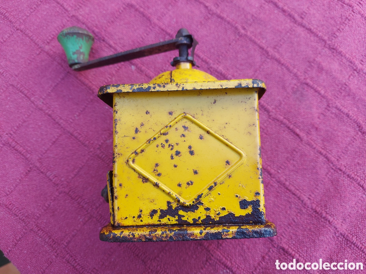 Antig&uuml;edades: MOLINILLO DE CAFE ELMA AMARILLO ANTIGUO - Foto 10