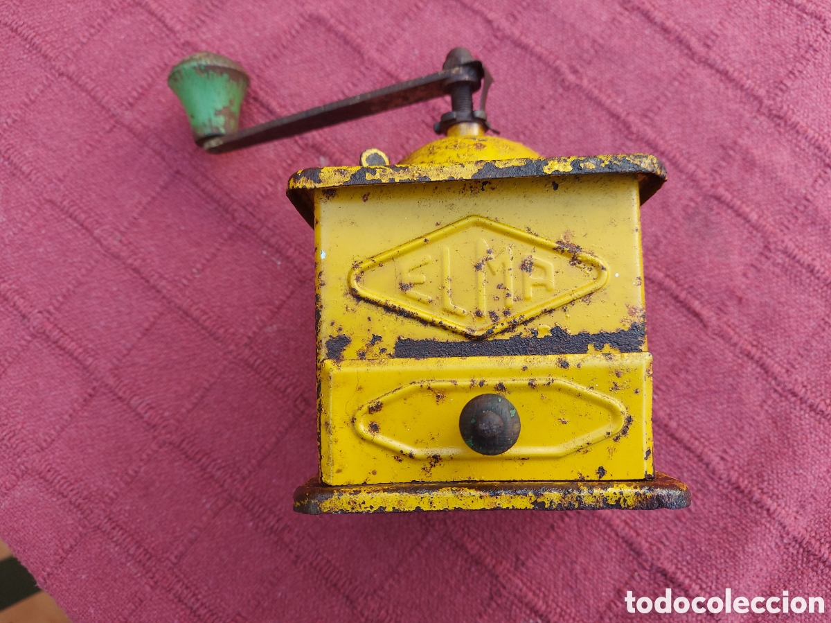 Antig&uuml;edades: MOLINILLO DE CAFE ELMA AMARILLO ANTIGUO - Foto 11