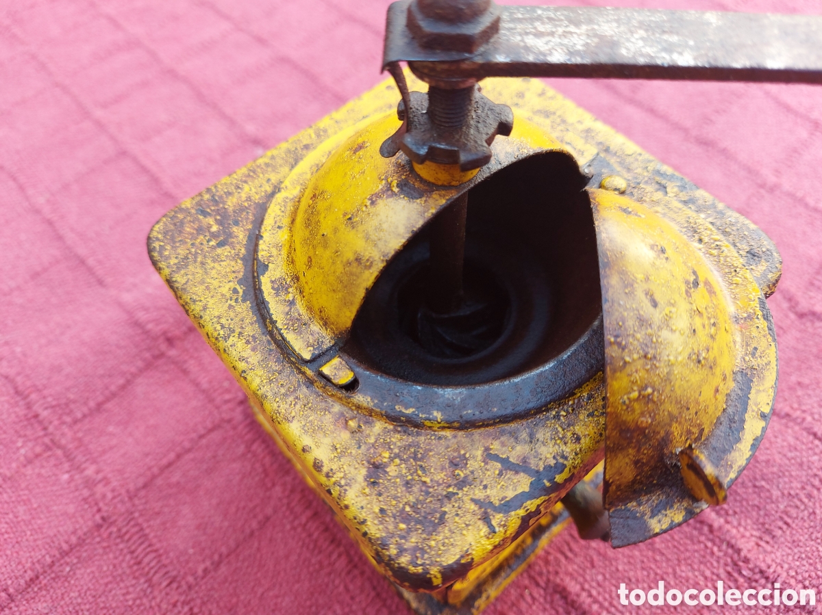 Antig&uuml;edades: MOLINILLO DE CAFE ELMA AMARILLO ANTIGUO - Foto 13