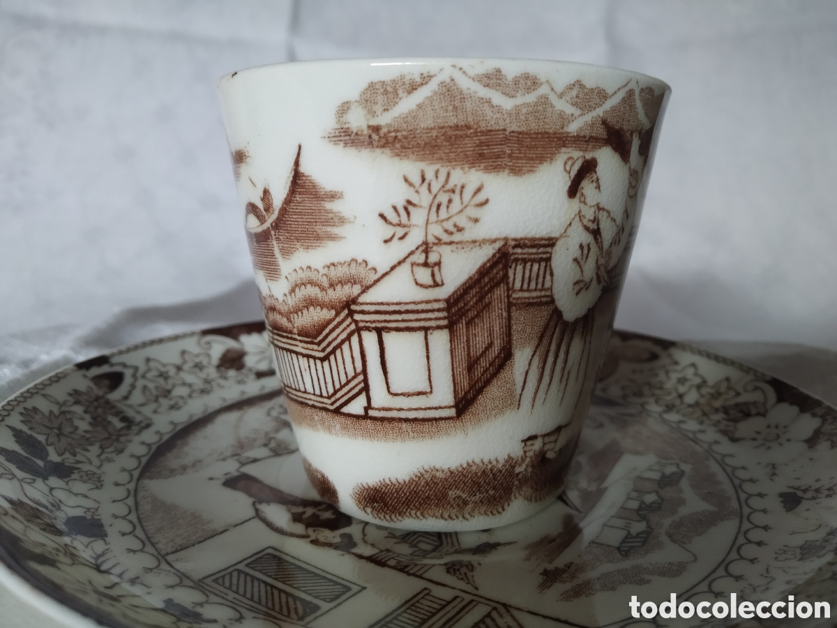 Antig&uuml;edades: TAZA DE CAFE LIVERPOOL CREAMWARE - Foto 2