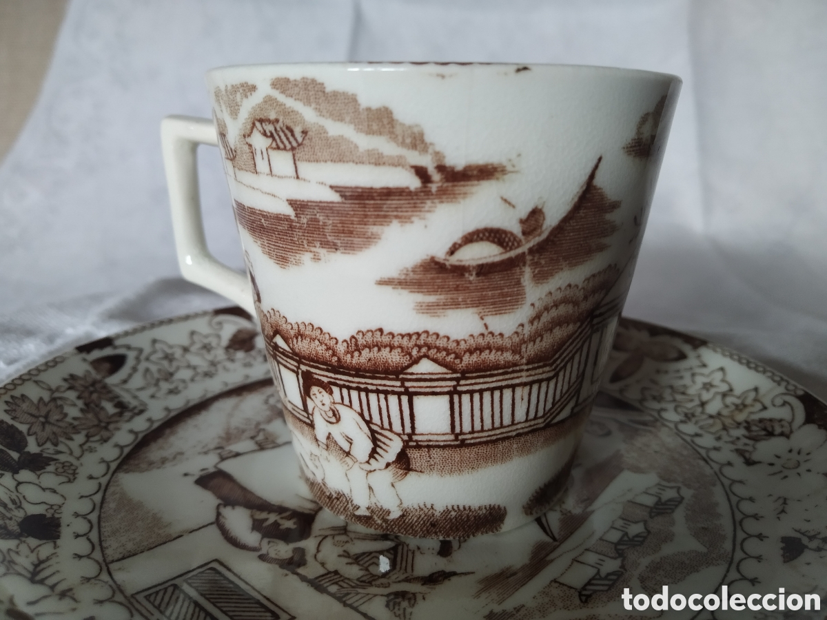 Antig&uuml;edades: TAZA DE CAFE LIVERPOOL CREAMWARE - Foto 3