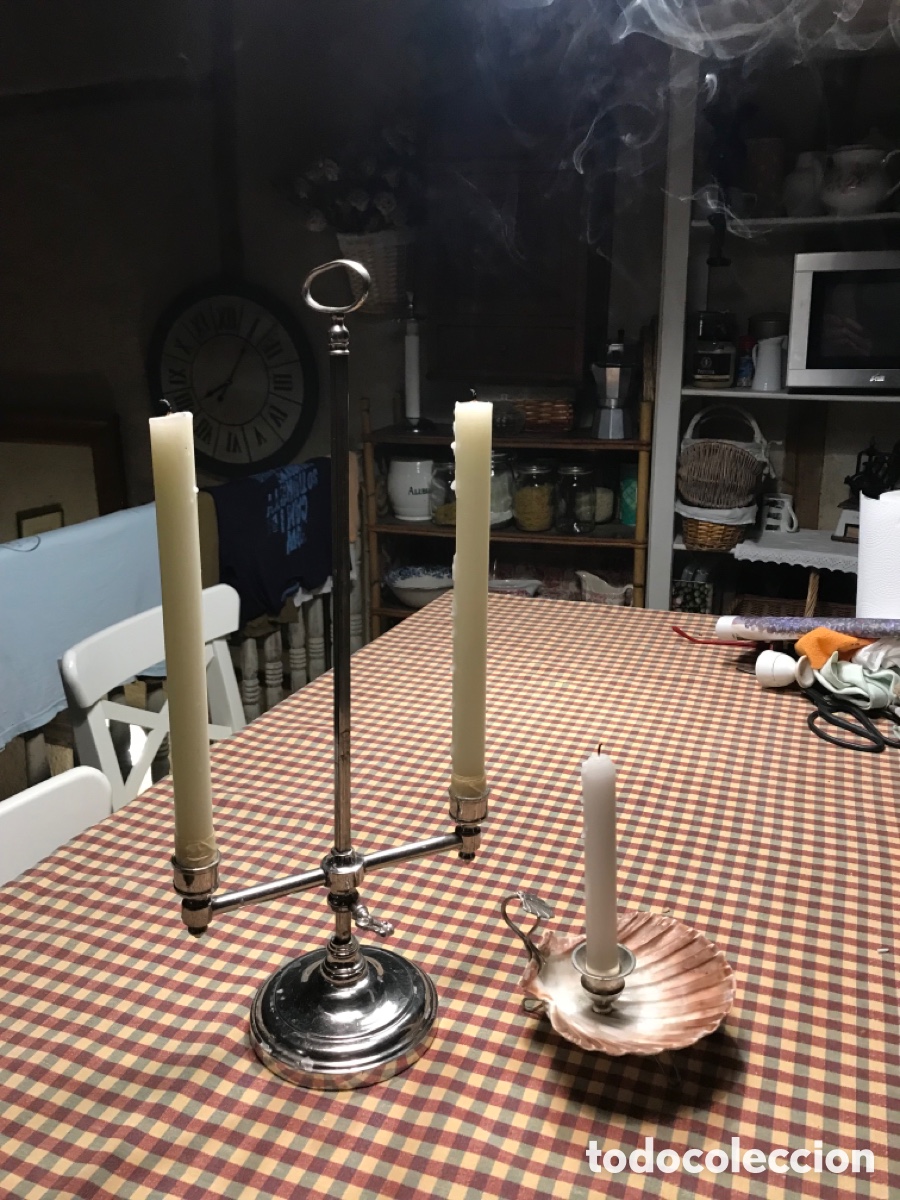 Antig&uuml;edades: Candelabro Extensible Pps. XX - Foto 4