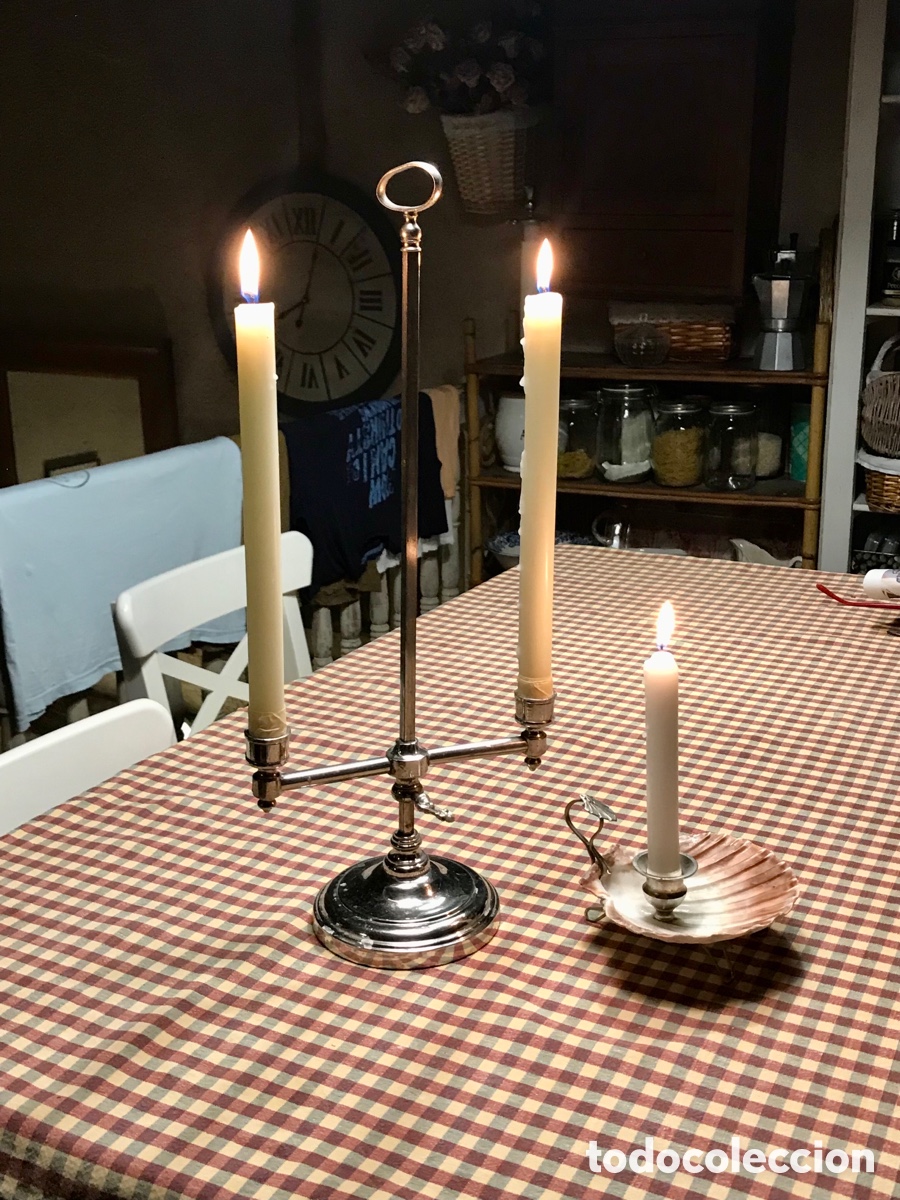 Antig&uuml;edades: Candelabro Extensible Pps. XX - Foto 5