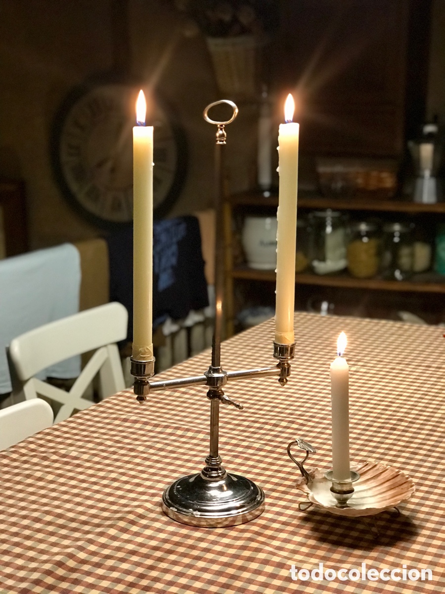 Antig&uuml;edades: Candelabro Extensible Pps. XX - Foto 7