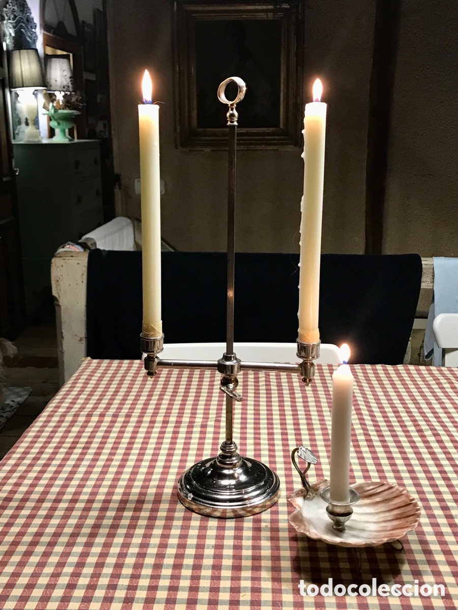 Antig&uuml;edades: Candelabro Extensible Pps. XX - Foto 9